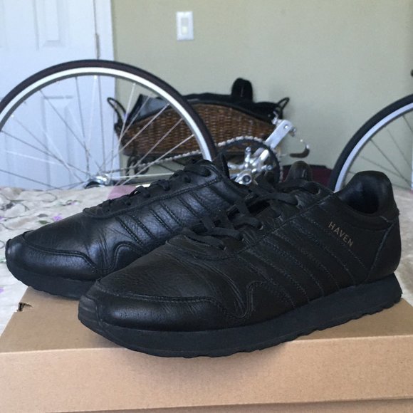 adidas haven black leather